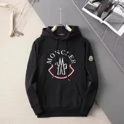 Moncler Hoodies for Men Black/White #B46914