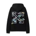 Off - White Black Hoodie With Colorful Butterfly And Arrow Graphic #B54398