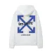 Off - White Black Hoodie With Colorful Embroidered Logo for Streetwear Fans #B54402