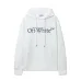 Off - White Classic Logo Print White Hoodie for Fashion Enthusiasts #B54397