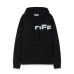 Off - White White Hoodie With Bold Back Text And Brand Story Print #B54404