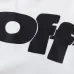 Off - White White Hoodie With Bold Black Logo Print for Trendy Outfits #B54401