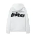 Off - White White Hoodie With Bold Black Logo Print for Trendy Outfits #B54401