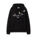 Off - White White Hoodie With Colorful Butterfly And Brand Logo Print #B54403