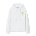 Stylish Off - White White Hoodie with Eye - Catching Yellow Logo Embellishment #B54399