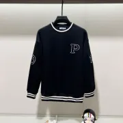 Prada Hoodies for MEN Black/White 420g #B54465