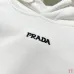 Prada Hoodies for MEN Black/White 420g #B54466
