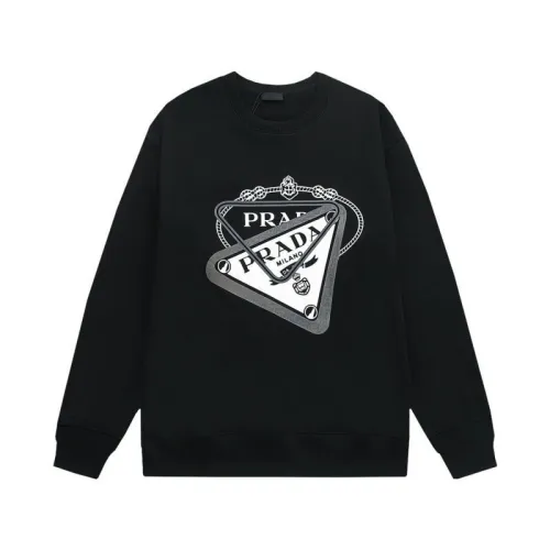 Prada Hoodies for MEN Black/White #B54408