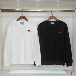 Prada Hoodies for MEN Black/White #B54461