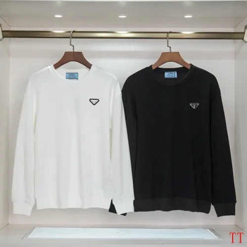 Prada Hoodies for MEN Black/White #B54461