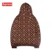 Supreme LV Hoodies for Men Women in Red coffee #99900285