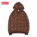 Supreme LV Hoodies for Men Women in Red coffee #99900285