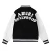 AMIRI Black And White Varsity Jacket With Hollywood Embroidered Logo For Trendy Streetwear #B54237