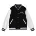 AMIRI Black And White Varsity Jacket With Hollywood Embroidered Logo For Trendy Streetwear #B54237