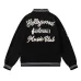 AMIRI Black Varsity Jacket With Intricate Embroidered Logos And Musical Note Accents #B54236