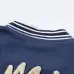 Amiri Navy Blue Varsity Jacket With Embroidered Logo And Striped Details #B54388