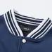 Amiri Navy Blue Varsity Jacket With Embroidered Logo And Striped Details #B54388