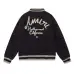 Amiri Navy Blue Varsity Jacket With Embroidered Logo And Striped Details #B54388