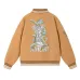 Black AMIRI Bomber Jacket With Angel And Garden Embroidery For Fashion Fans #B54357