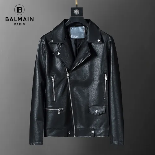 Balmain Leather Jackets for Men #B42396