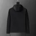 Burberry Men's Black Hooded Windbreaker Jacket with Brand Emblem #B54258