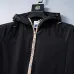 Burberry Men's Black Hooded Windbreaker Jacket with Brand Emblem #B54258