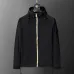 Burberry Men's Black Hooded Windbreaker Jacket with Brand Emblem #B54258