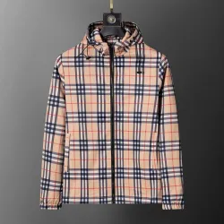 Burberry Men's Checkered Hooded Jacket #B54190