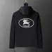 Burberry Men's Equestrian Knight Logo Hooded Jacket Black #B54189