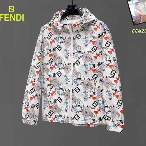 Fendi Designer Floral   Logo Print Windbreaker - Unisex Sun Protection Jacket #B53101