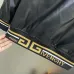 Givenchy Black Leather Bomber Jacket with Iconic White Logo Detailing #B54560