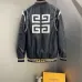 Givenchy Black Leather Bomber Jacket with Iconic White Logo Detailing #B54560