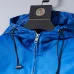 Gucci Men's Gradient Hooded Jacket Blue and White with Signature GG Pattern #B54256