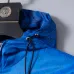 Gucci Men's Gradient Hooded Jacket Blue and White with Signature GG Pattern #B54256