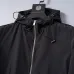 Hugo Boss Men's Hooded Windbreaker Jacket Black Lightweight Outerwear #B54254