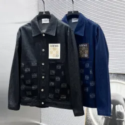 Loewe Denim Designer Jacket Black/Blue #B53719