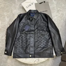 Louis Vuitton Leather Jacket for Men #B57040
