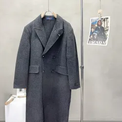  Men's Extra-Long Wool Coat #B56924