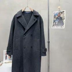  Men's Extra-Long Wool Coat #B56927