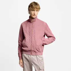  Men's Monogram Embroidered Zip-Up Jacket #B54532