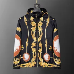 Versace Men's Baroque  Printed Hooded Jacket #B54188