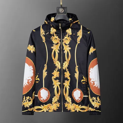 Versace Men's Baroque  Printed Hooded Jacket #B54188