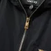 Versace Men's Hooded Windbreaker Jacket Stylish Black Outerwear with Gold Tone Zippers #B54255