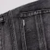AMIRI Distressed Gray Jeans With Colorful Embroidered Patterns And Unique Ripped Details #B54365