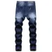 2021 new men's jeans blue stretch European and American personality zipper decoration jeans trendy men #99908631