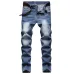 2021 new men's jeans blue stretch European and American personality zipper decoration jeans trendy men #99908631