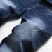 2021 new men's jeans blue stretch European and American personality zipper decoration jeans trendy men #99908631