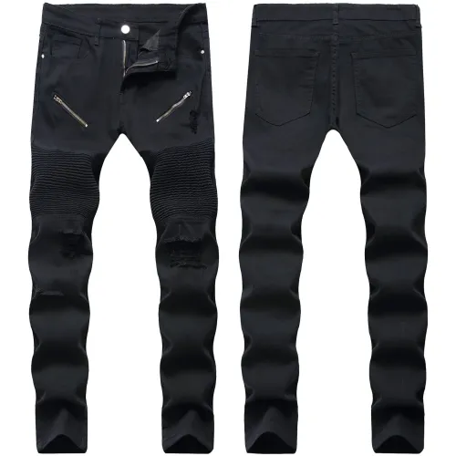 BALMAIN 2020  jeans stretchy jeans Men's Long Jeans #99899197