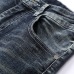 Nostalgic ripped appliqué locomotive men's jeans #99908622