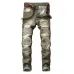 Nostalgic ripped motorcycle jeans Jeans for Men's Long Jeans #99908601